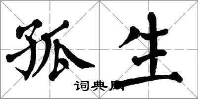 翁闿运孤生楷书怎么写