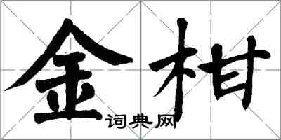 翁闿运金柑楷书怎么写
