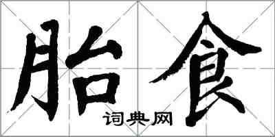 翁闿运胎食楷书怎么写
