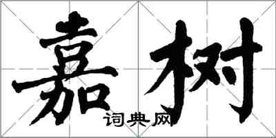 翁闿运嘉树楷书怎么写