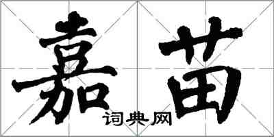 翁闿运嘉苗楷书怎么写