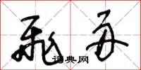 王冬龄飞舟草书怎么写
