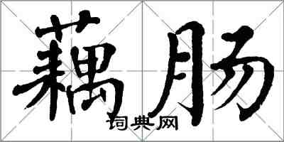 翁闿运藕肠楷书怎么写