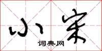 王冬龄小宋草书怎么写