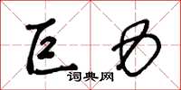 王冬龄巨力草书怎么写