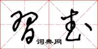 王冬龄习武草书怎么写