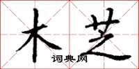 丁谦木芝楷书怎么写
