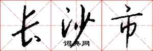 钱沛云长沙市行书怎么写