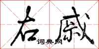 曾庆福右戚行书怎么写
