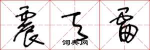 王冬龄震天雷草书怎么写