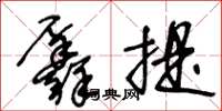 王冬龄羼提草书怎么写