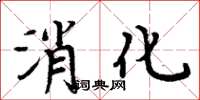 周炳元消化楷书怎么写