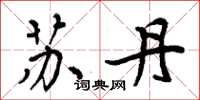 周炳元苏丹楷书怎么写