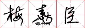 王冬龄梅尧臣草书怎么写