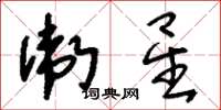 刘少英卫星草书怎么写