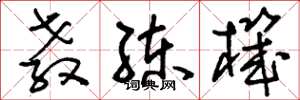 刘少英教练机草书怎么写