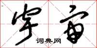 刘少英宇宙草书怎么写