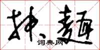 刘少英抻面草书怎么写