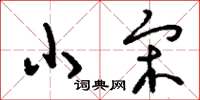 刘少英小宋草书怎么写