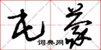 刘少英屯蒙草书怎么写