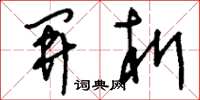 刘少英开析草书怎么写