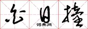 刘少英白日撞草书怎么写