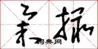 刘少英举撮草书怎么写