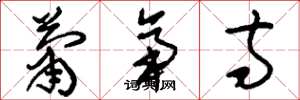 刘少英萧帝寺草书怎么写