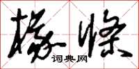 刘少英椽条草书怎么写