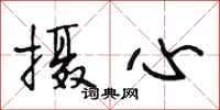 段相林摄心行书怎么写
