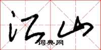 朱锡荣江山草书怎么写