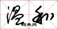 朱锡荣温和草书怎么写