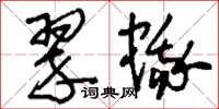 刘少英翠蛾草书怎么写