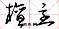 刘少英檀主草书怎么写