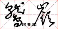 刘少英鹫岭草书怎么写