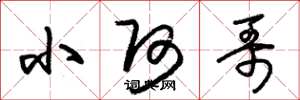 朱锡荣小阿哥草书怎么写