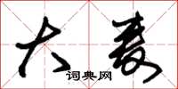 朱锡荣大麦草书怎么写