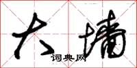 朱锡荣大墙草书怎么写