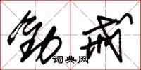 朱锡荣劝戒草书怎么写