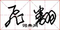 朱锡荣飞翻草书怎么写