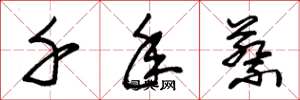 朱锡荣千年蔡草书怎么写
