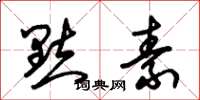 朱锡荣点素草书怎么写