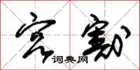 朱锡荣宫割草书怎么写