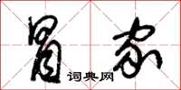 朱锡荣冒家草书怎么写