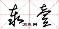 朱锡荣泰壹草书怎么写