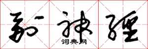 朱锡荣副神经草书怎么写