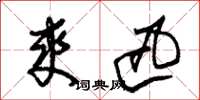 朱锡荣爽迅草书怎么写