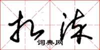 朱锡荣扎染草书怎么写