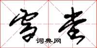 朱锡荣雪堂草书怎么写