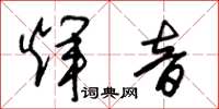 朱锡荣辉音草书怎么写